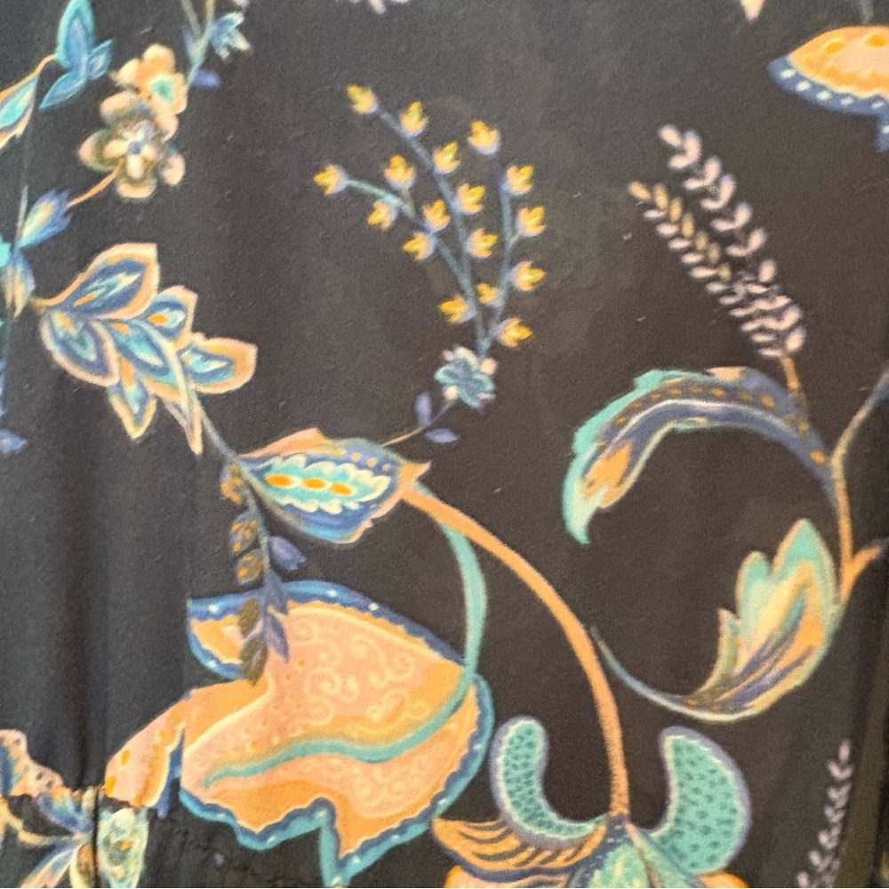 H&M Blue Floral Midi Dress Size 6‎ - Picture 8 of 12